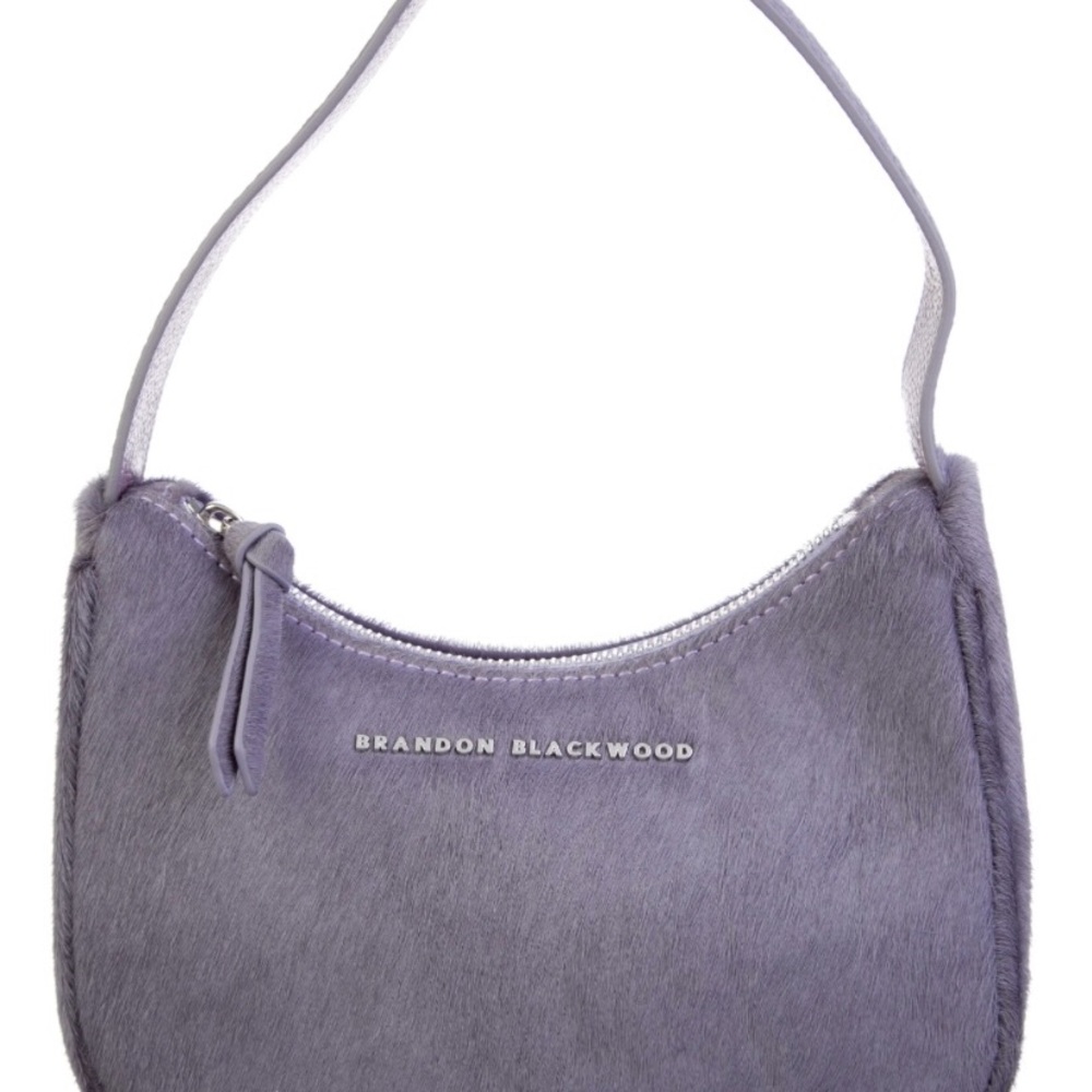 Brandon Blackwood Syl Bag Purple Ponyhair